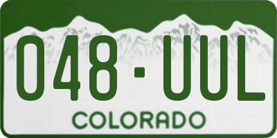 CO license plate 048UUL
