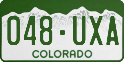 CO license plate 048UXA