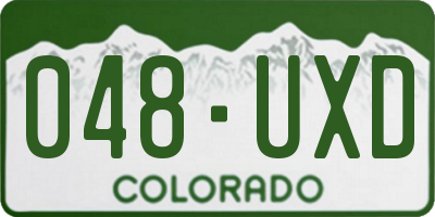 CO license plate 048UXD