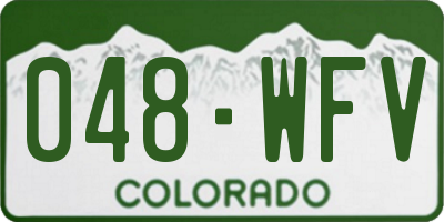 CO license plate 048WFV
