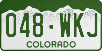 CO license plate 048WKJ