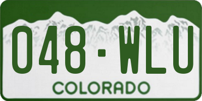 CO license plate 048WLU