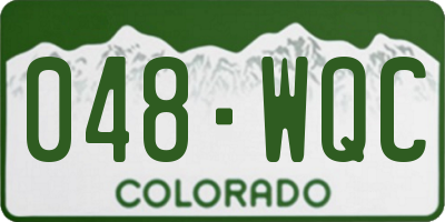 CO license plate 048WQC
