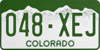 CO license plate 048XEJ