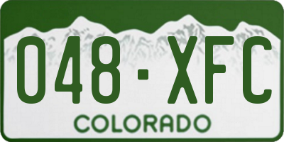 CO license plate 048XFC