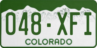 CO license plate 048XFI