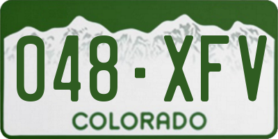 CO license plate 048XFV