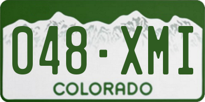 CO license plate 048XMI