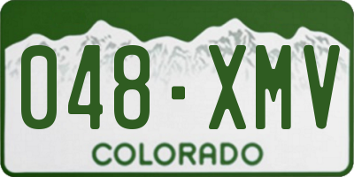 CO license plate 048XMV