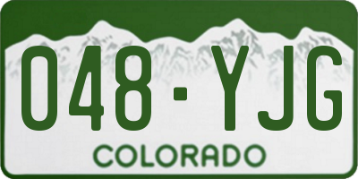 CO license plate 048YJG