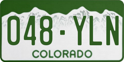 CO license plate 048YLN