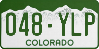 CO license plate 048YLP