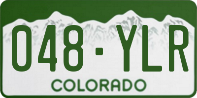 CO license plate 048YLR