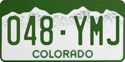 CO license plate 048YMJ