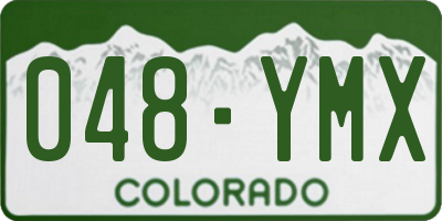 CO license plate 048YMX