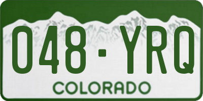 CO license plate 048YRQ