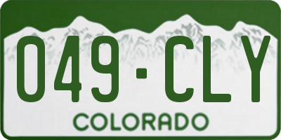 CO license plate 049CLY