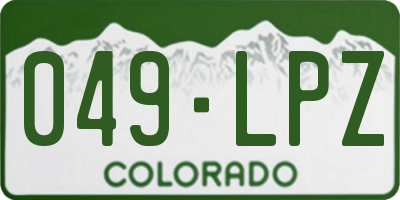 CO license plate 049LPZ