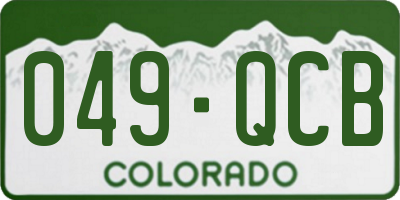 CO license plate 049QCB