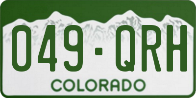 CO license plate 049QRH