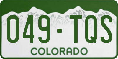 CO license plate 049TQS