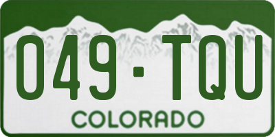 CO license plate 049TQU