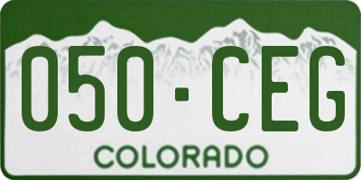 CO license plate 050CEG