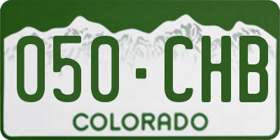 CO license plate 050CHB