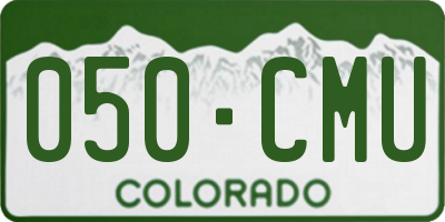 CO license plate 050CMU