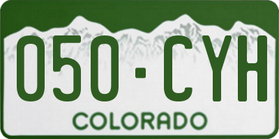 CO license plate 050CYH