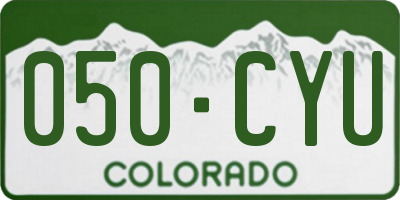 CO license plate 050CYU