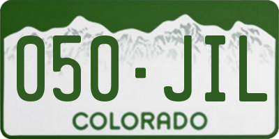 CO license plate 050JIL