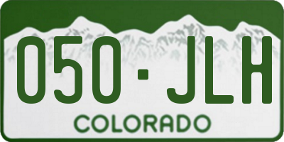 CO license plate 050JLH