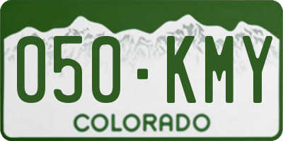 CO license plate 050KMY