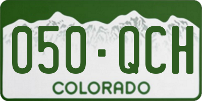 CO license plate 050QCH