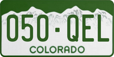 CO license plate 050QEL