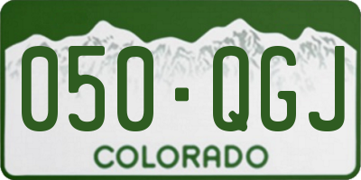 CO license plate 050QGJ