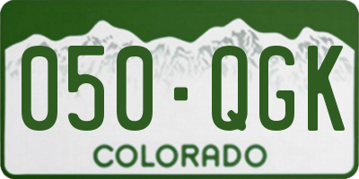 CO license plate 050QGK