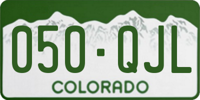 CO license plate 050QJL