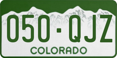 CO license plate 050QJZ