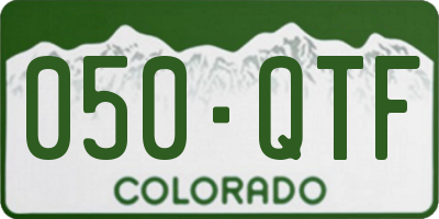 CO license plate 050QTF