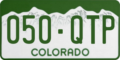 CO license plate 050QTP