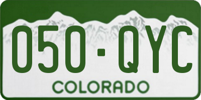 CO license plate 050QYC