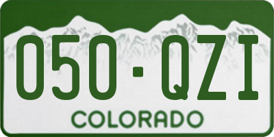 CO license plate 050QZI