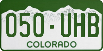 CO license plate 050UHB