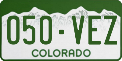 CO license plate 050VEZ