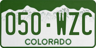 CO license plate 050WZC