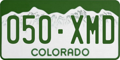 CO license plate 050XMD