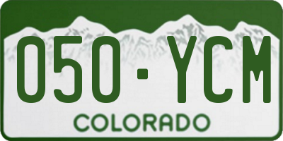 CO license plate 050YCM