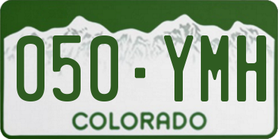CO license plate 050YMH